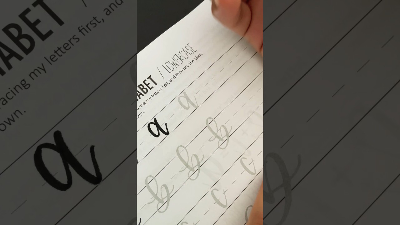 Calligraphy workbook. 