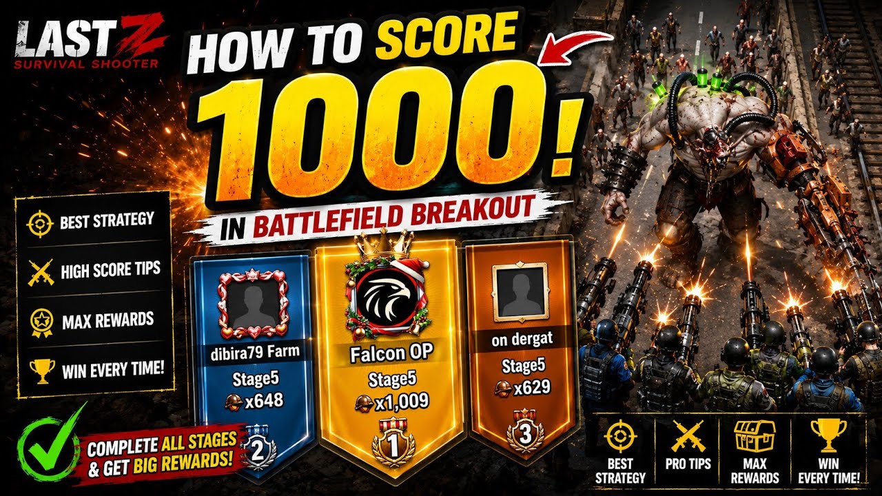 How to score 1000+ in Battlefield Breakout... Last Z Survival Shooter 