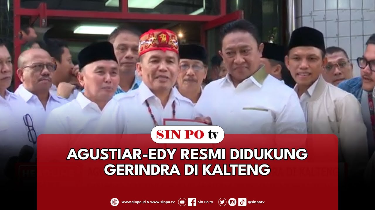Agustiar-Edy Resmi Didukung Gerindra Di Kalteng