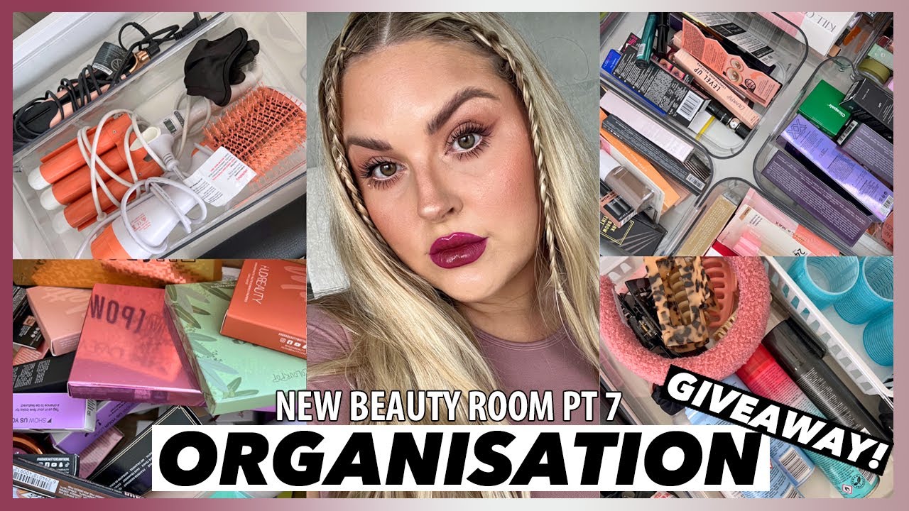 organising my NEW beauty room 🛍️ pt 7 💖 PR packages unboxing, giveaway & hair tools!