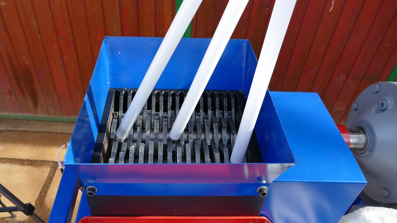 SHREDDING FLUORESCENT LAMP, BULBS AND TORCHES