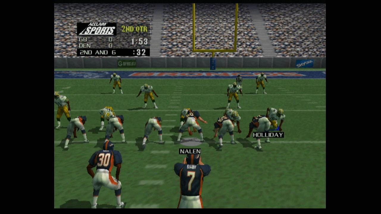 NFL Quarterback Club 99 Gameplay (N64) 1080p HD No Commentary