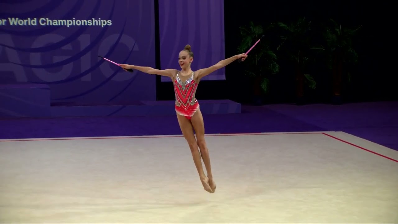 LEBEDEVA Alise (LAT) - 2023 Rhythmic Junior Worlds Qualifications CL Individual