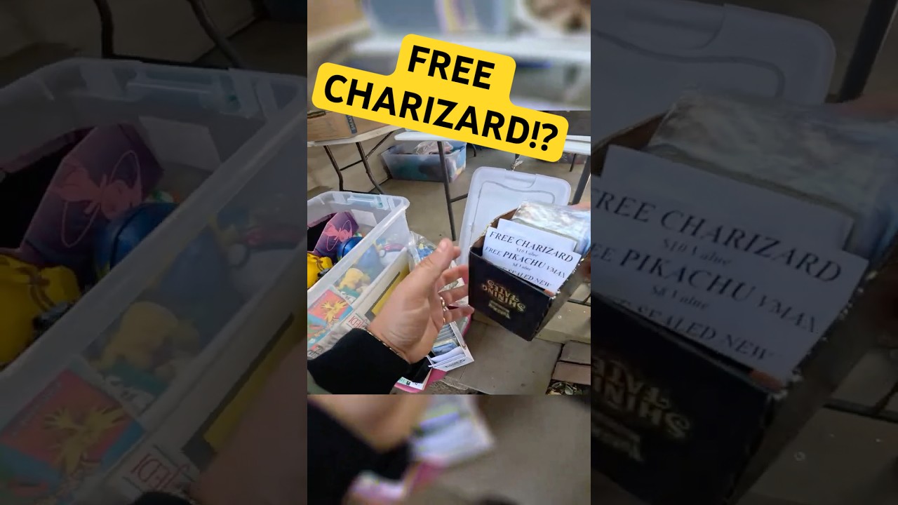 Unbelievable Find Free Charizard at a Yard Sale!