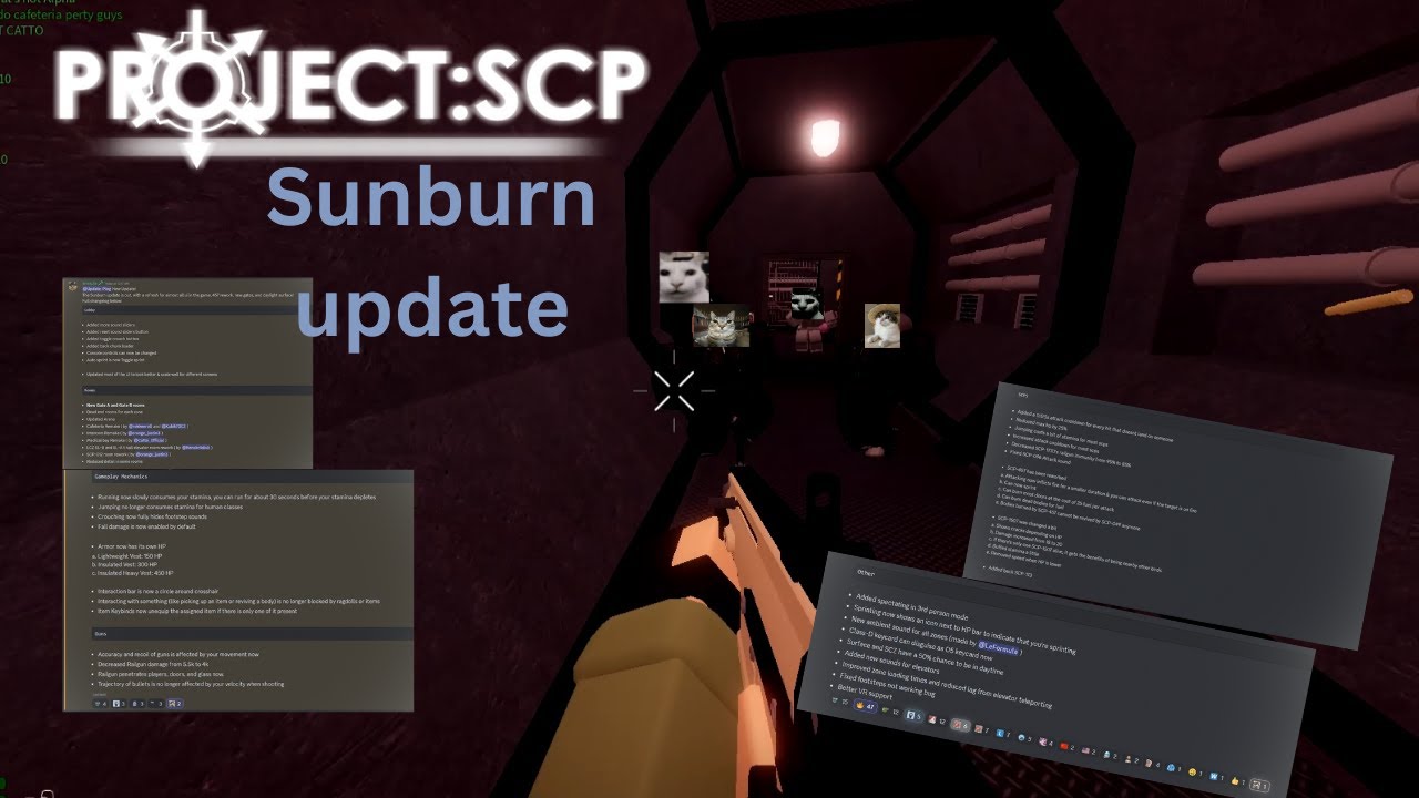 The new Project: SCP Sunburn Update had a Messy Release(Roblox)