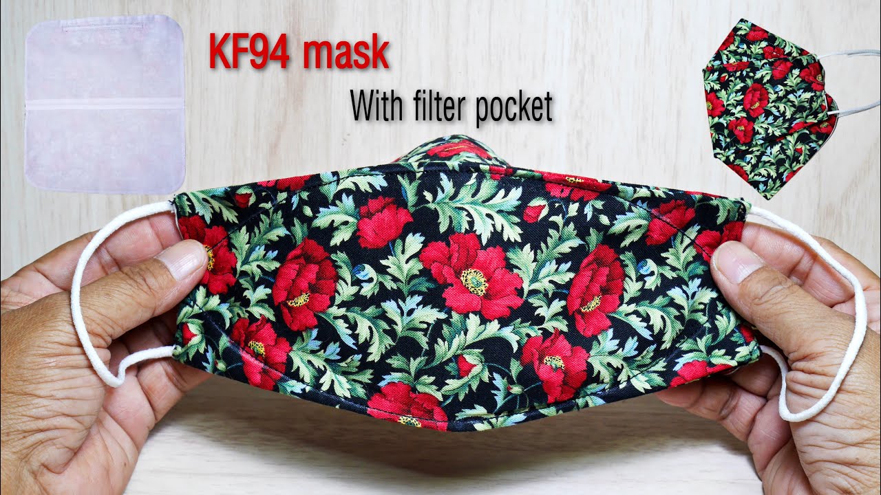 KF94 mask|new style pattern with filter pocket|easy mask making ideas|sewing tutorial|Maejam maaja