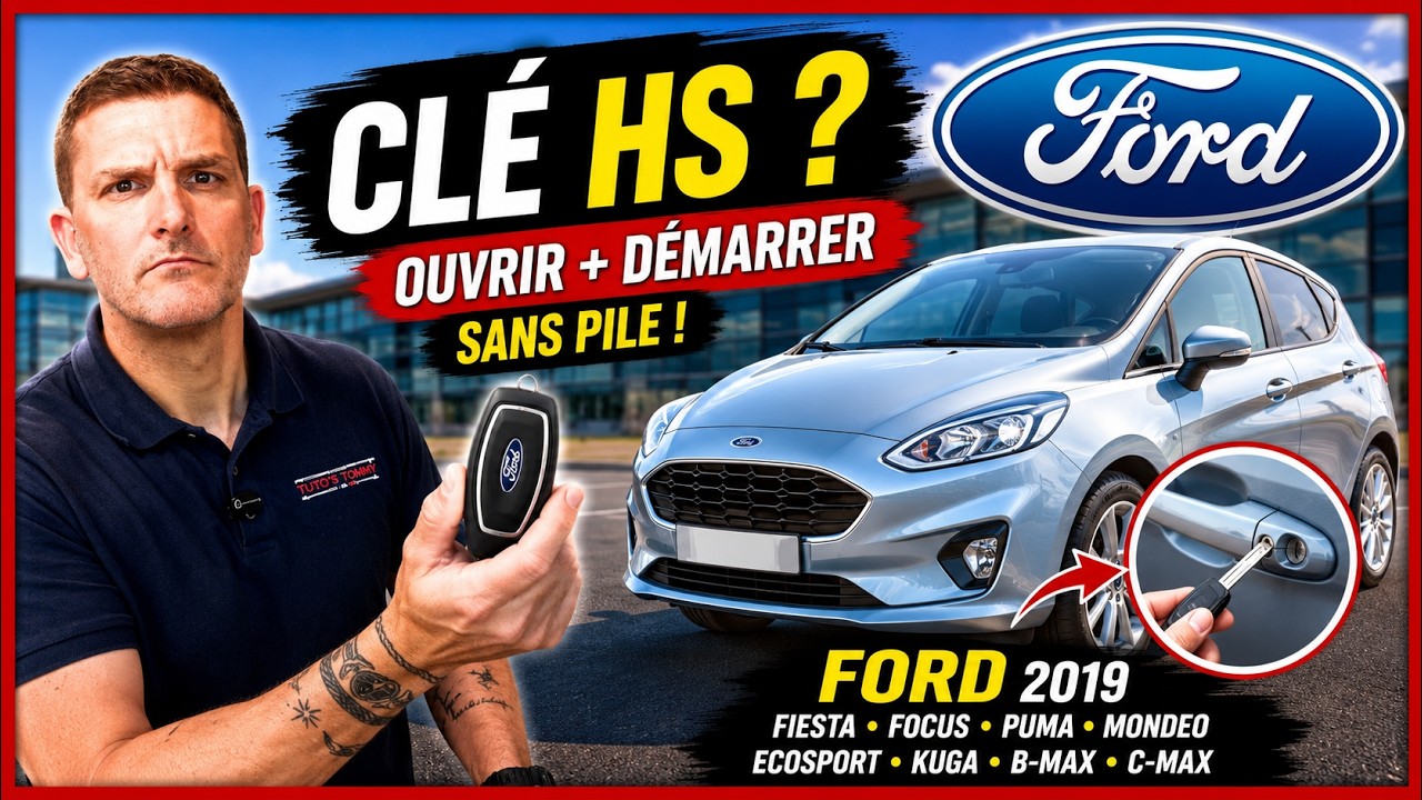 Clé sans contact Ford HS❓Comment ouvrir & démarrer sa voiture ❗