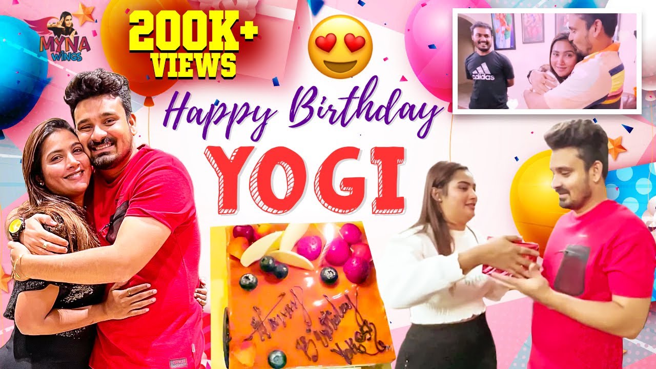 Yogi Birthday Celebration | இப்டி ஒரு Surprise எதிர் பாக்கவே இல்ல 😍 | Myna Wings