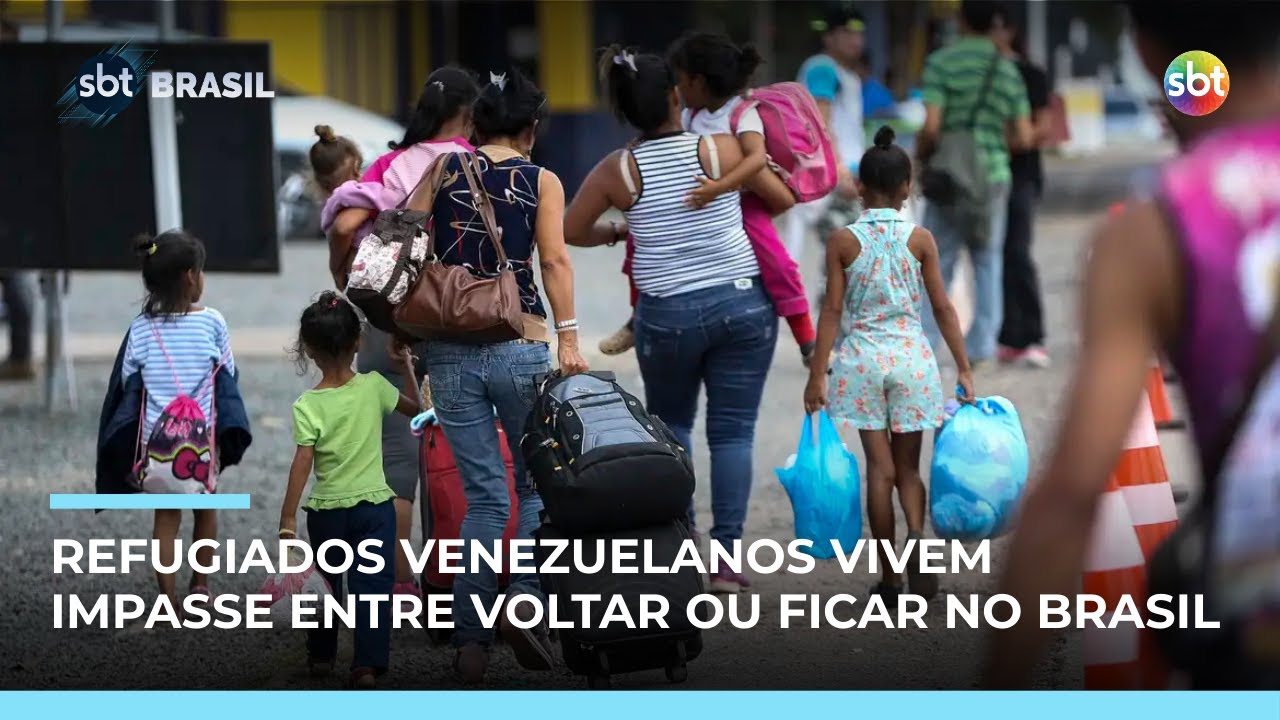 Refugiados venezuelanos no Brasil vivem impasse entre ficar e retornar ao pa&iacute;s | #SBTBrasil