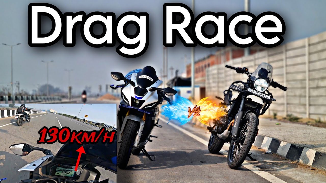 R15M vs Himalayan 450 Drag Race|Unexpected Results |Race till their potential| kanpur vlogs