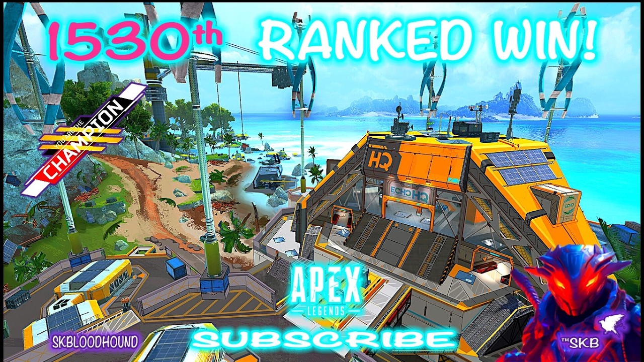THE CHAMPIONS POV - 🔥SKBLOODHOUND APEX LEGENDS 1530ᵗʰ RANKED WIN  PLAYSTATION 5 GAMEPLAY🔥 ALGORITHM
