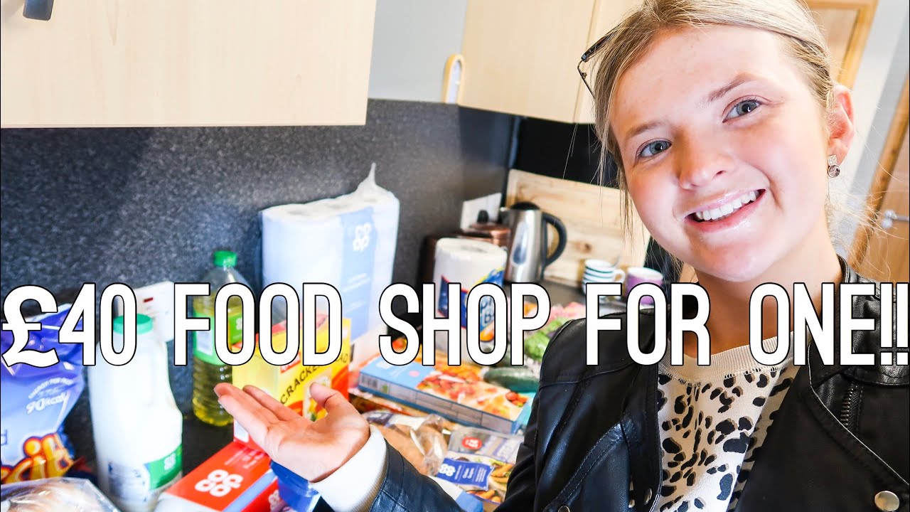 MY WEEKLY FOOD SHOP HAUL FOR ONE! | I ONLY SPENT £40 | HARRIET MILLS