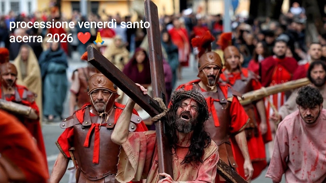 Processione del venerd&igrave; santo acerra 2026 ❤️🙏🙏🙏#acerra #venerdi santo #processione 