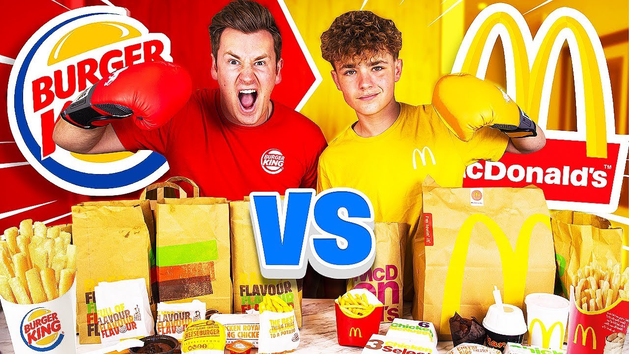 BROTHERS FOOD BATTLE | McDonald’s vs Burger King