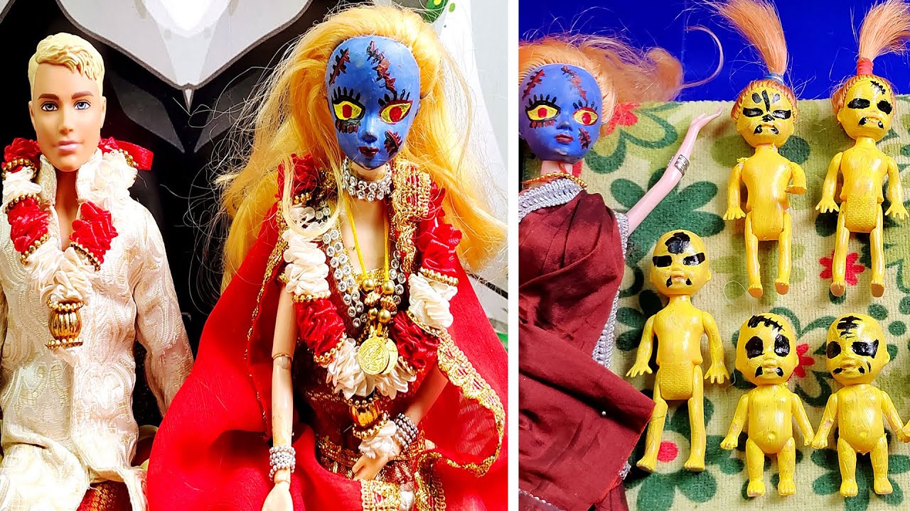 Ghost marriage and new born baby Full Episode | #barbievideos | #barbiedoll | #Minifoodies |