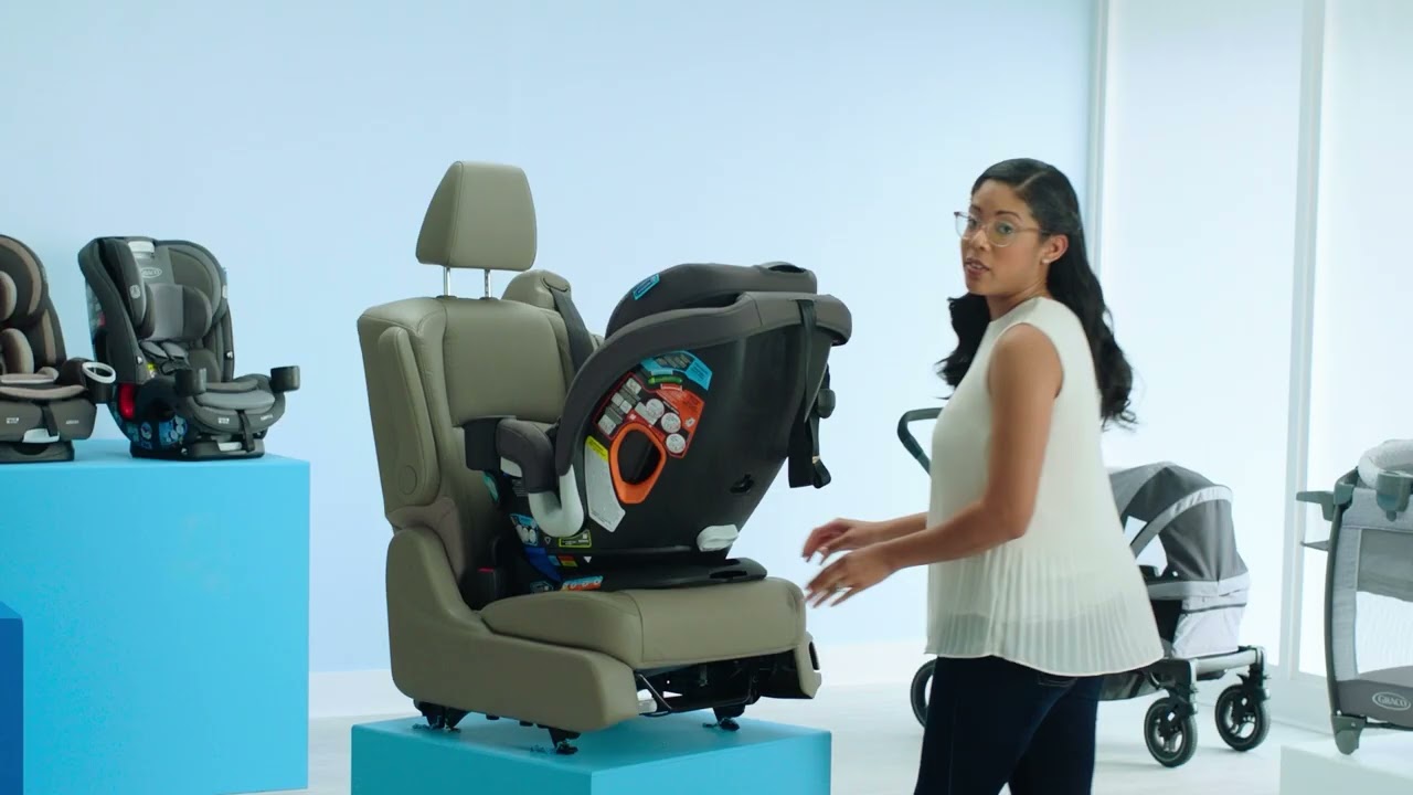 How To Install The Graco® Turn2Me™ 3-in-1 Car Seat Rear-Facing using the Vehicle Seat Belt
