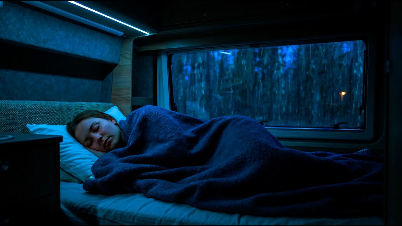 Fall Asleep in Less Than 3 Minutes With Super Heavy Rain On Car & Massive Thunder Sounds At Night