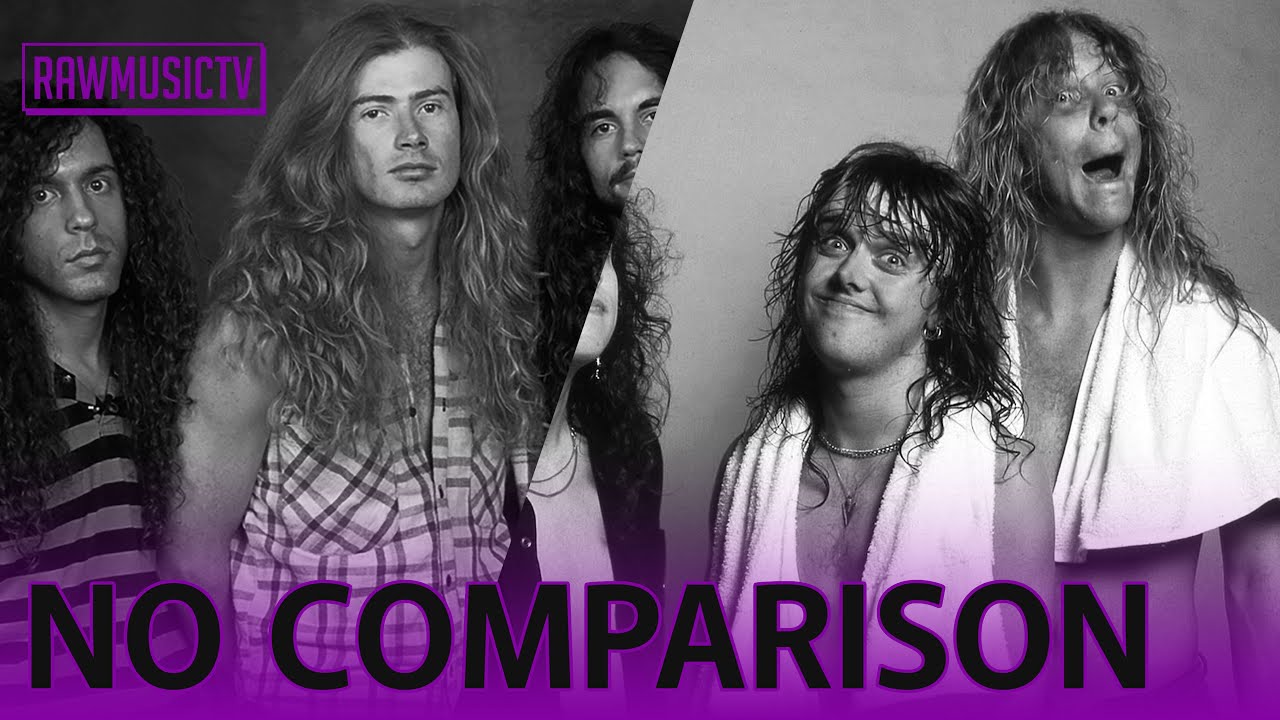 Megadeth и Metallica даже близко не находятся в одном ряду...