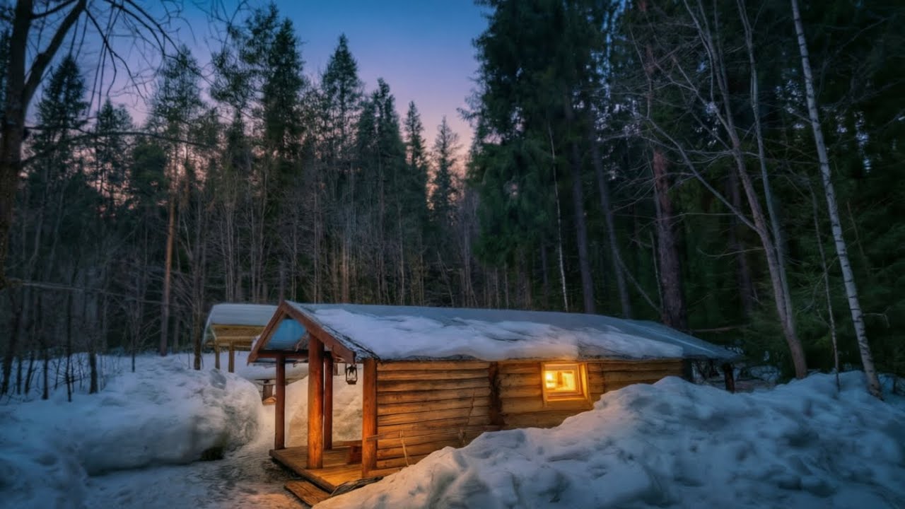 Spring has come to the Siberian Log Cabin! My dog Hugo and I sneak into a log cabin