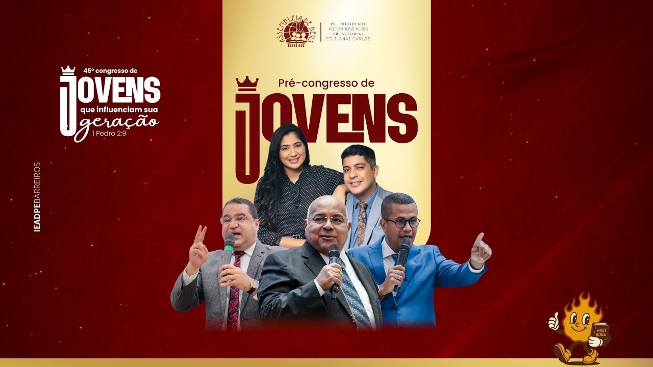 PRÉ-CONGRESSO DE JOVENS  (02/08/25) | IEADPEBARREIROS - Setor12