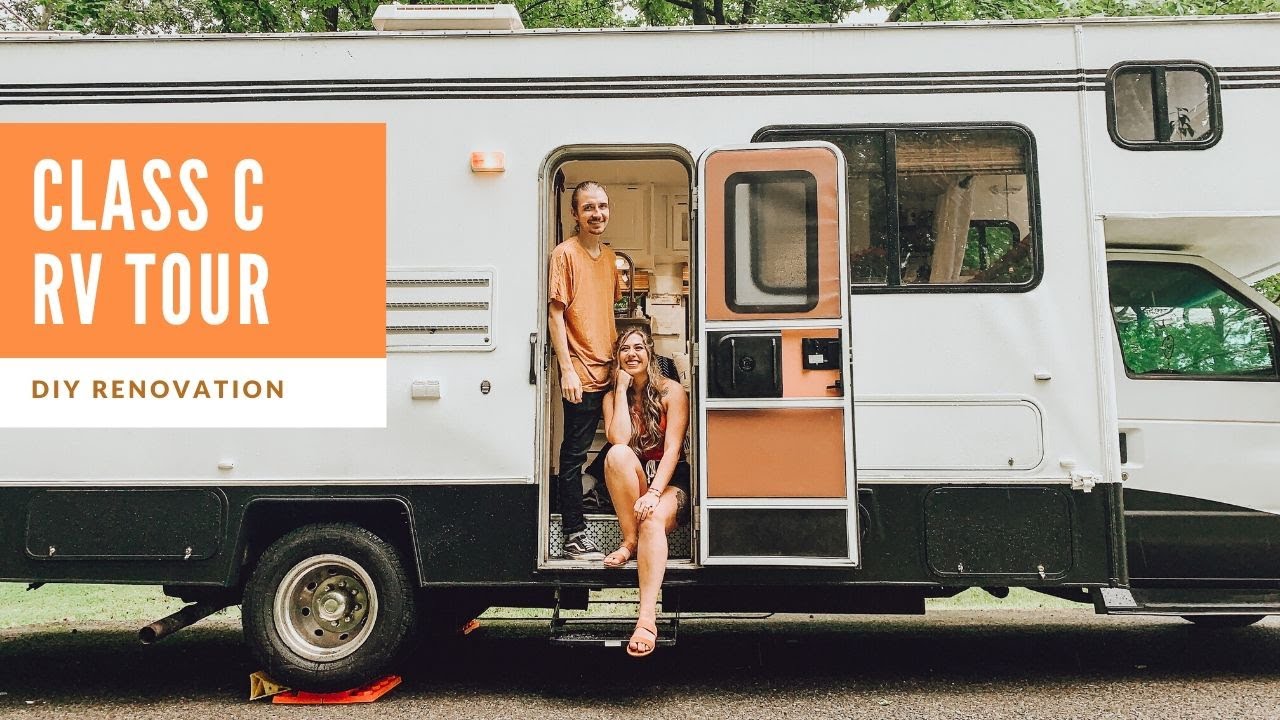 RV TOUR: Couple Lives and Travels in a Remodeled Class C Motorhome