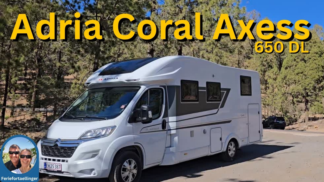 Adria Coral Axess 650 DL - Gennemgang af vores autocamper | layout, opbevaring og erfaringer