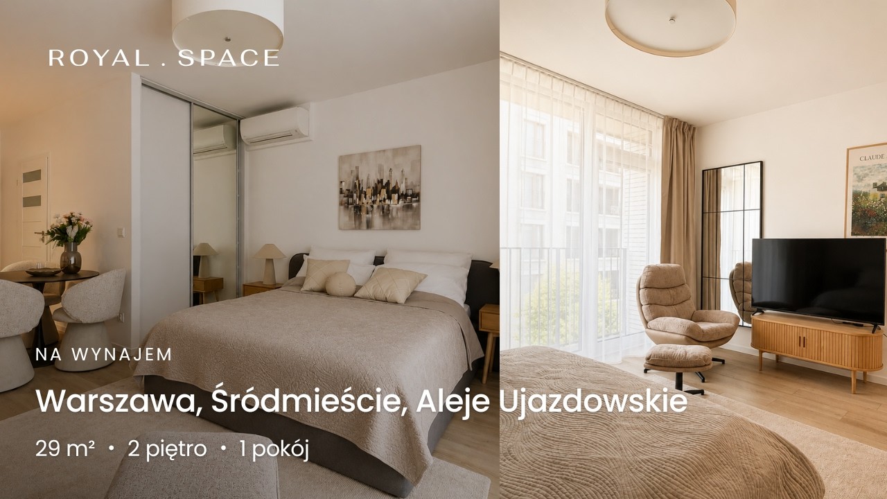 NA WYNAJEM | Nowoczesne studio w Browarach Warszawskich | 29 m&sup2; | 1 pok&oacute;j