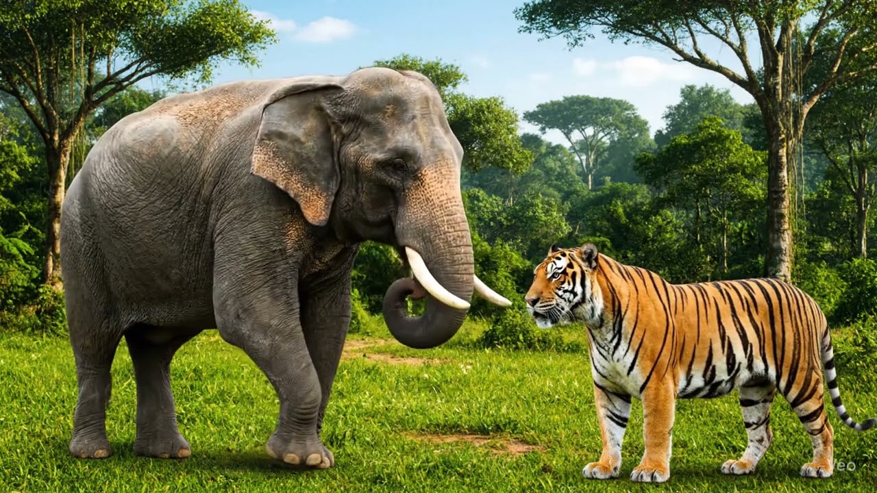 Elephant and Tiger Discuss Proverbs