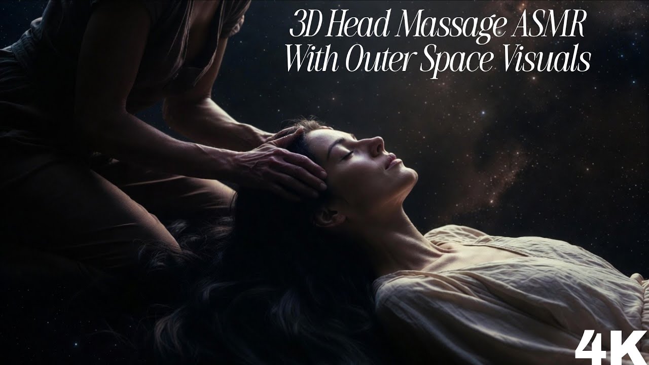 3D Virtual Head Massage ASMR (Wear headphones)