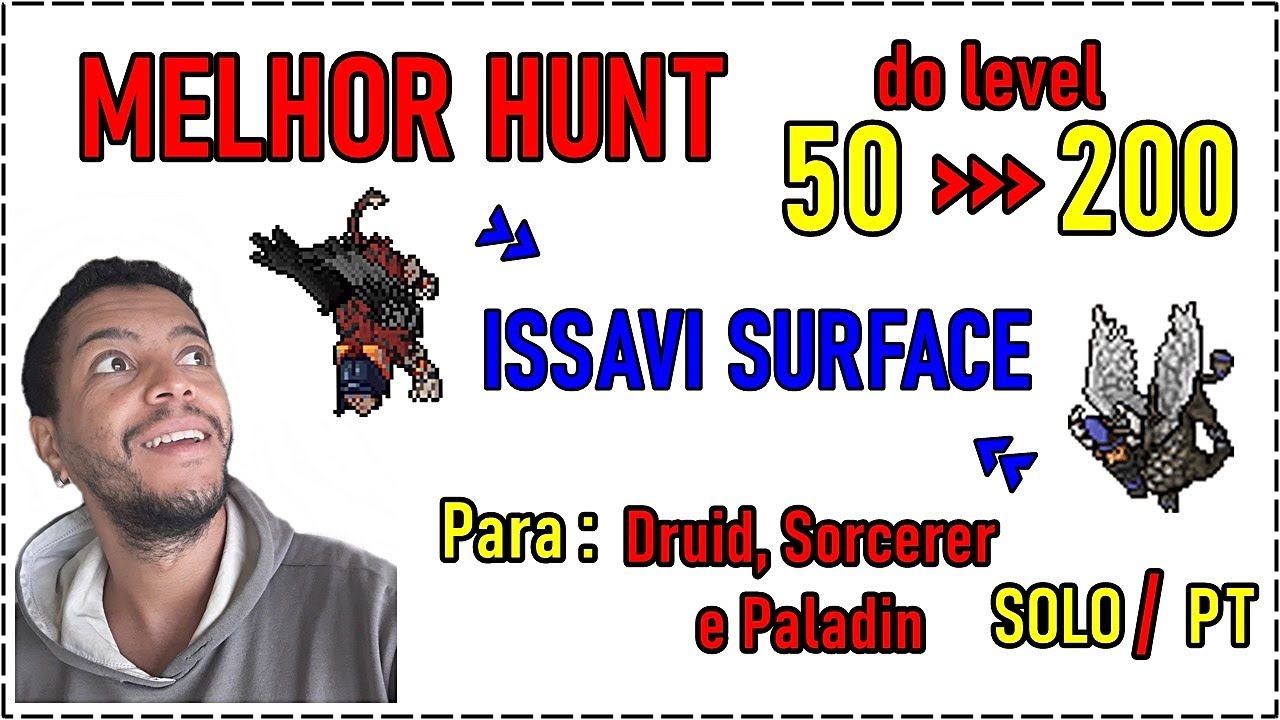 Melhor Hunt para Mage e Paladin do lv 50 ao 200 / Issavi Surface