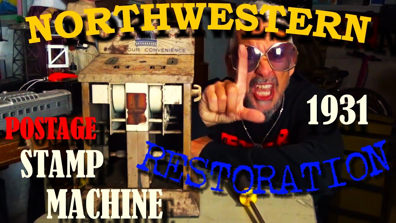 1931 NORTHWESTERN Stamp Machine RESTORATION! #coinop #postagestamps #antiques