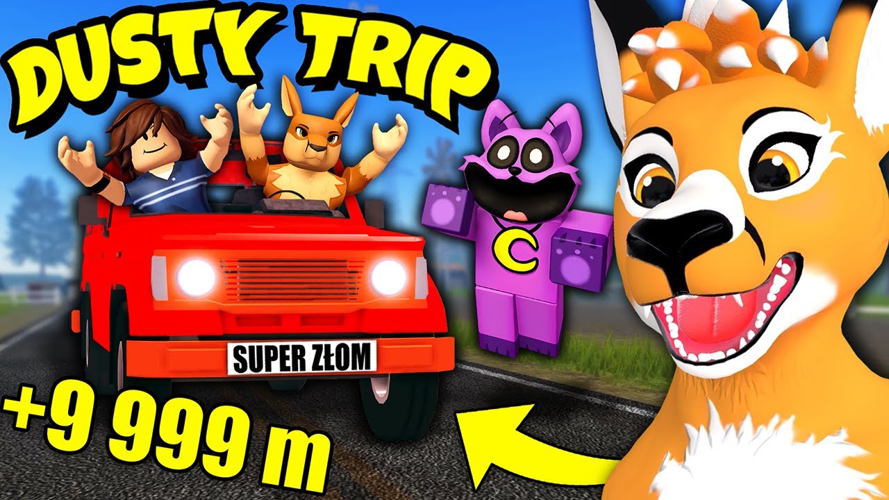 BARDZO DŁUGA PODRÓŻ Z GREGORYM I CATNAP, ALE TO ROBLOX! | DUSTY TRIP *NOWY UPDATE*