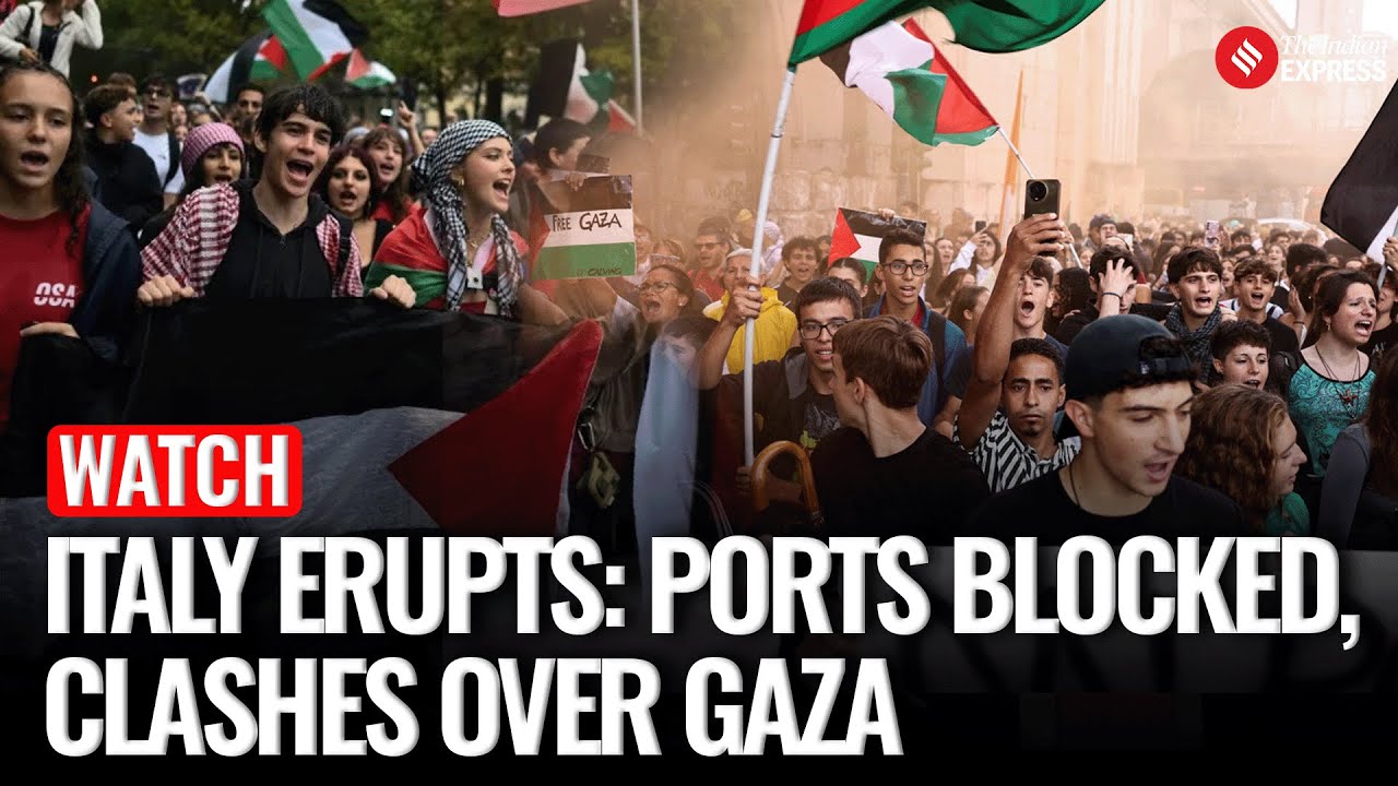 Protests Grip Italy: Ports Blocked, Clashes in Milan as Dockworkers Strike Against Arms to Israel