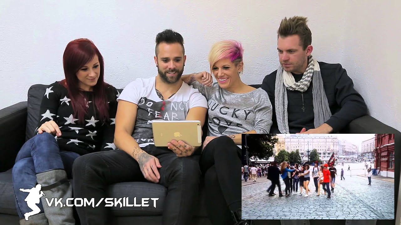 Группа Skillet смотрит русский кавер на песню "American Noise"