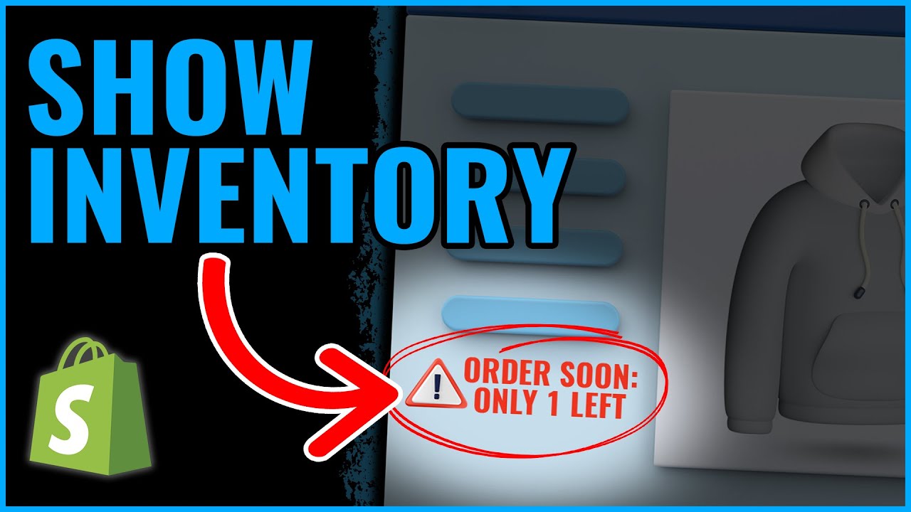 Create URGENCY with INVENTORY status on your Shopify store
