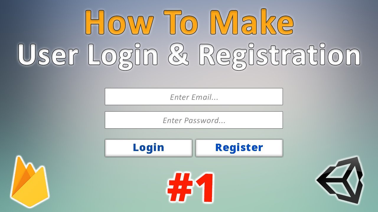 Firebase Authentication In Unity | User Login & Register | Tutorial #1