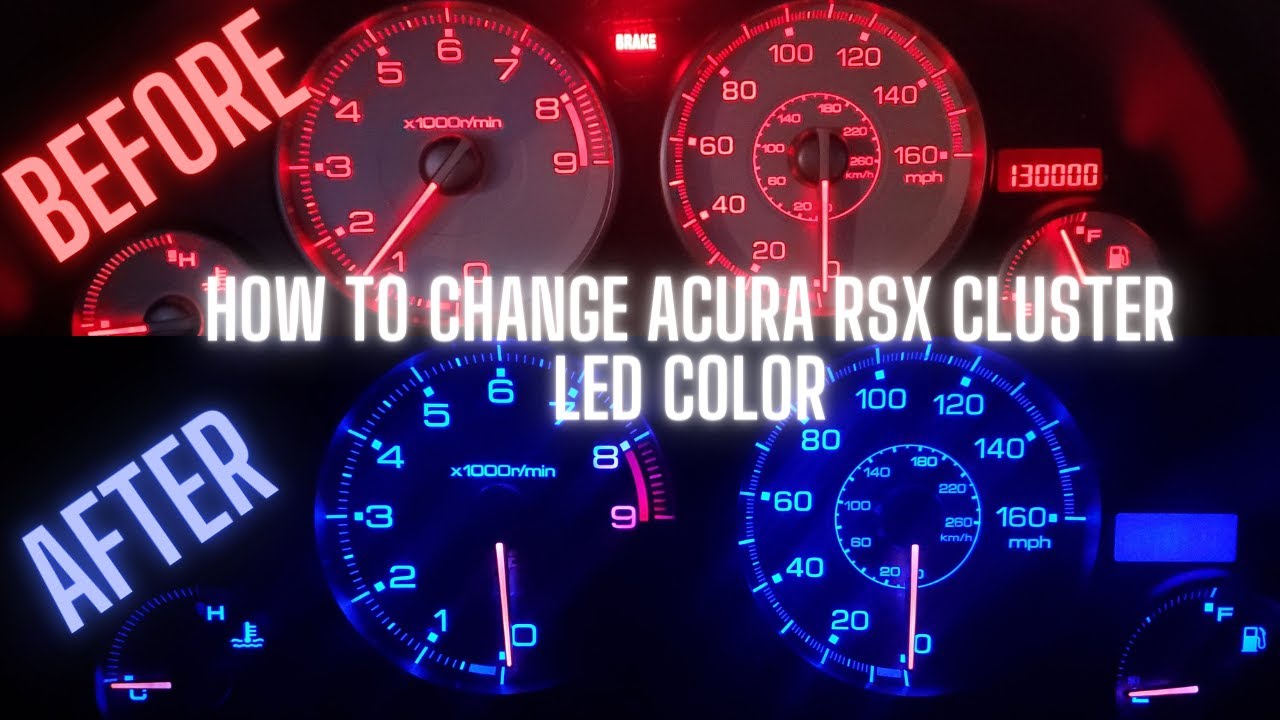 How to Change Acura RSX Gauge Cluster LED Color (FULL GUIDE)