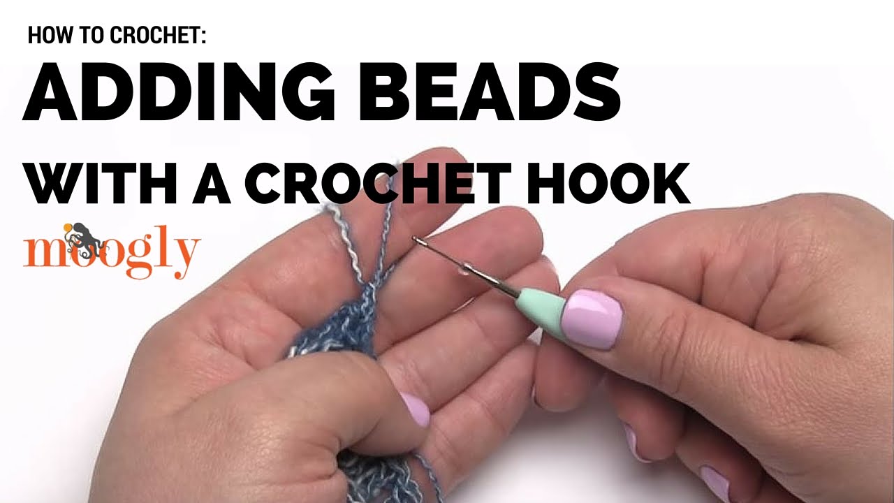 How to Crochet: Add Beads with a Crochet Hook (Left Handed)