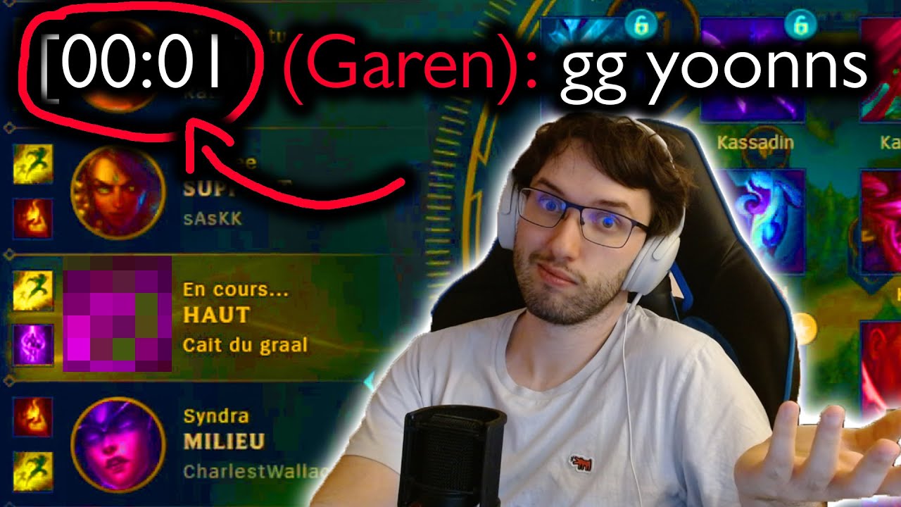 Comment gagner une game à la champ select :