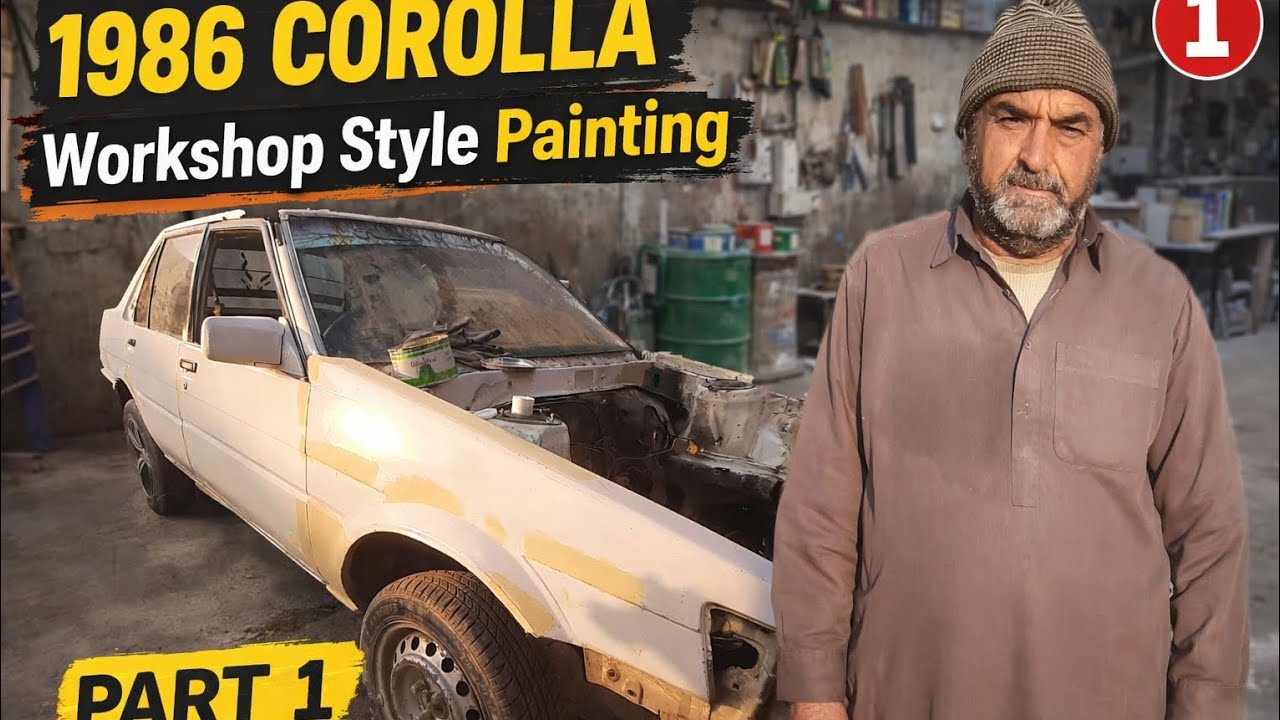 Old is Gold 🔥 1986 Corolla Full Body Painting | Amazing Transformation