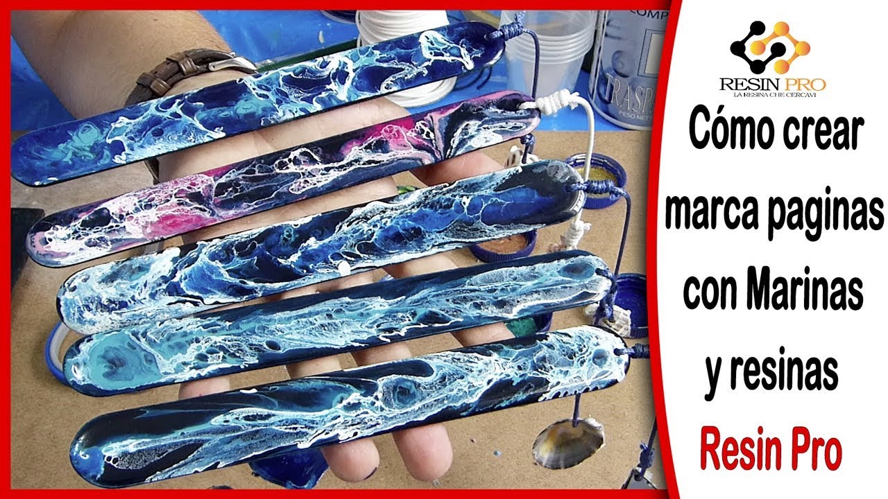 Cómo crear marca paginas con Marinas y resinas Resin Pro