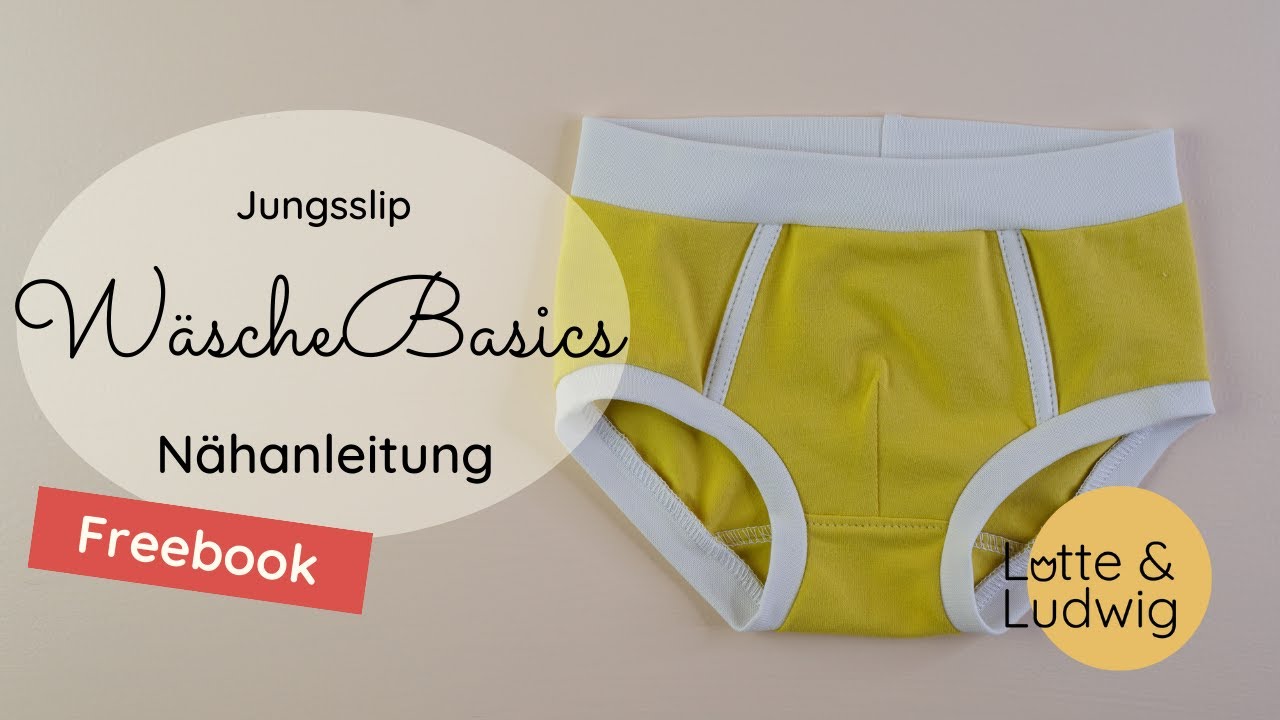 Nähanleitung Jungsslip WäscheBasics Freebook