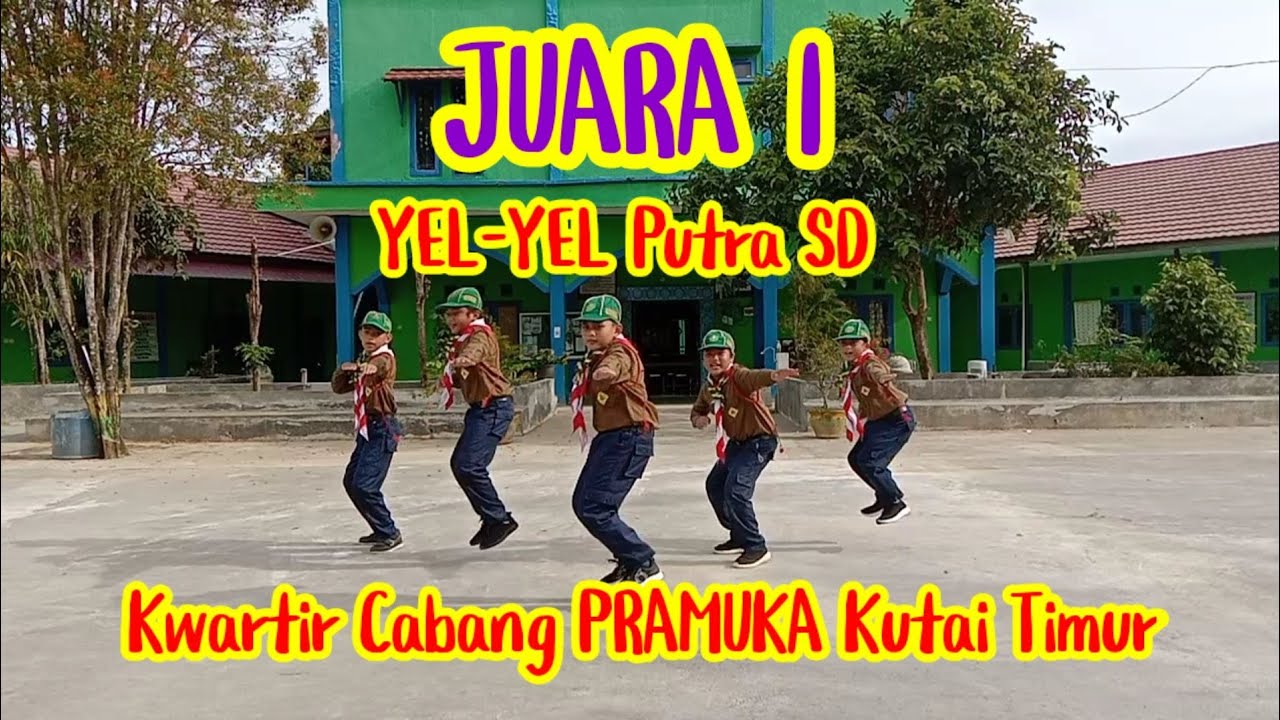 JUARA 1 lomba yel-yel SD Putra Kwartir Cabang PRAMUKA Kutai Timur
