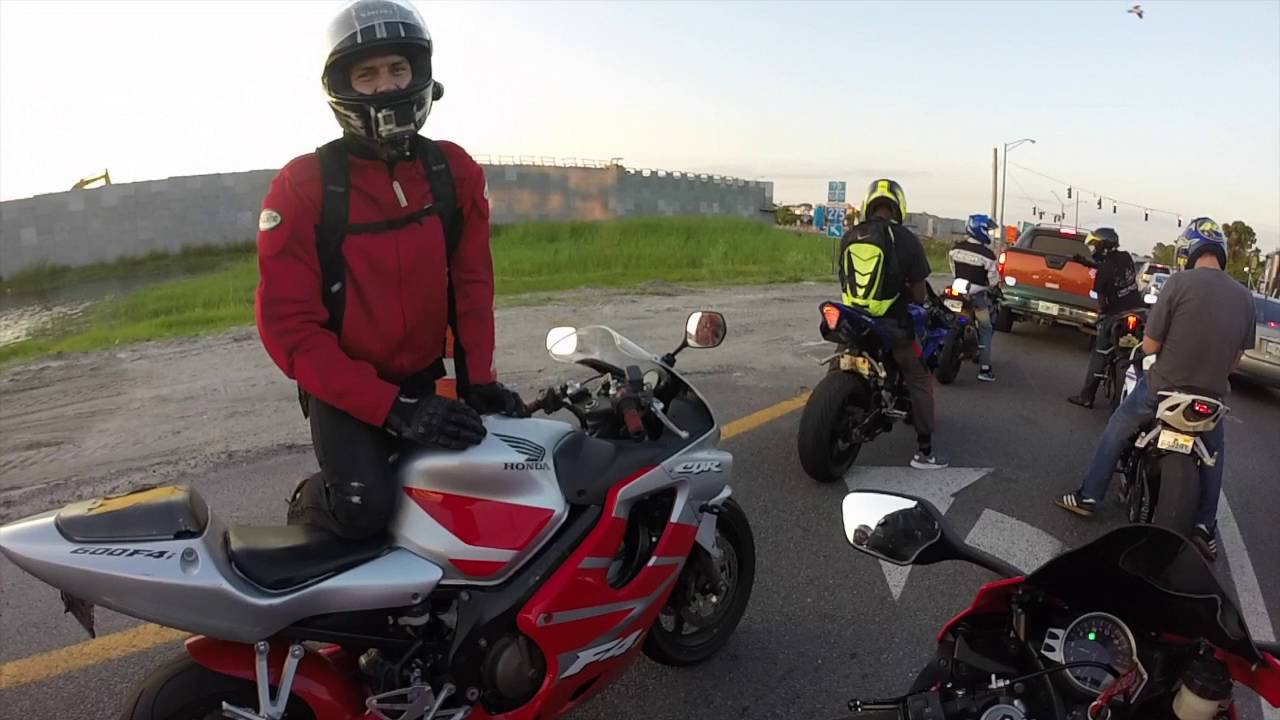 Tuesdaynight Group Ride + Motorcycle Crash + Group Wheelies + Dankwheelie