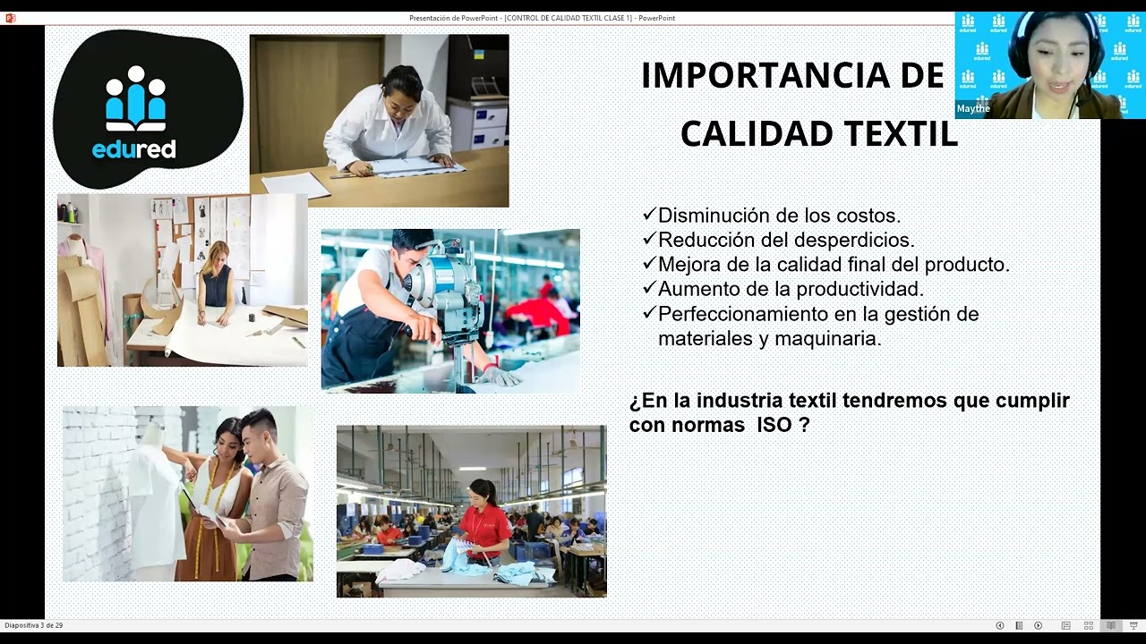 Control de la Calidad en la Industria Textil - Sesión 1
