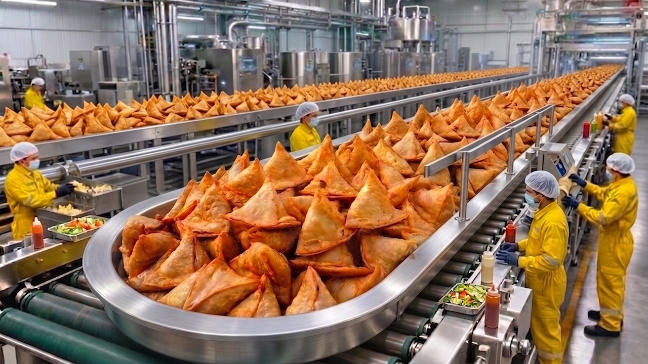 Inside the Cheese Samosa Factory | How Giant Cheese Blocks Become 100+ Crispy Samosas