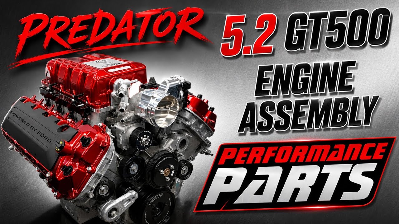 Сборка двигателя: Predator 5.2 GT500 с деталями для повышения производительности. Пошаговое руков...