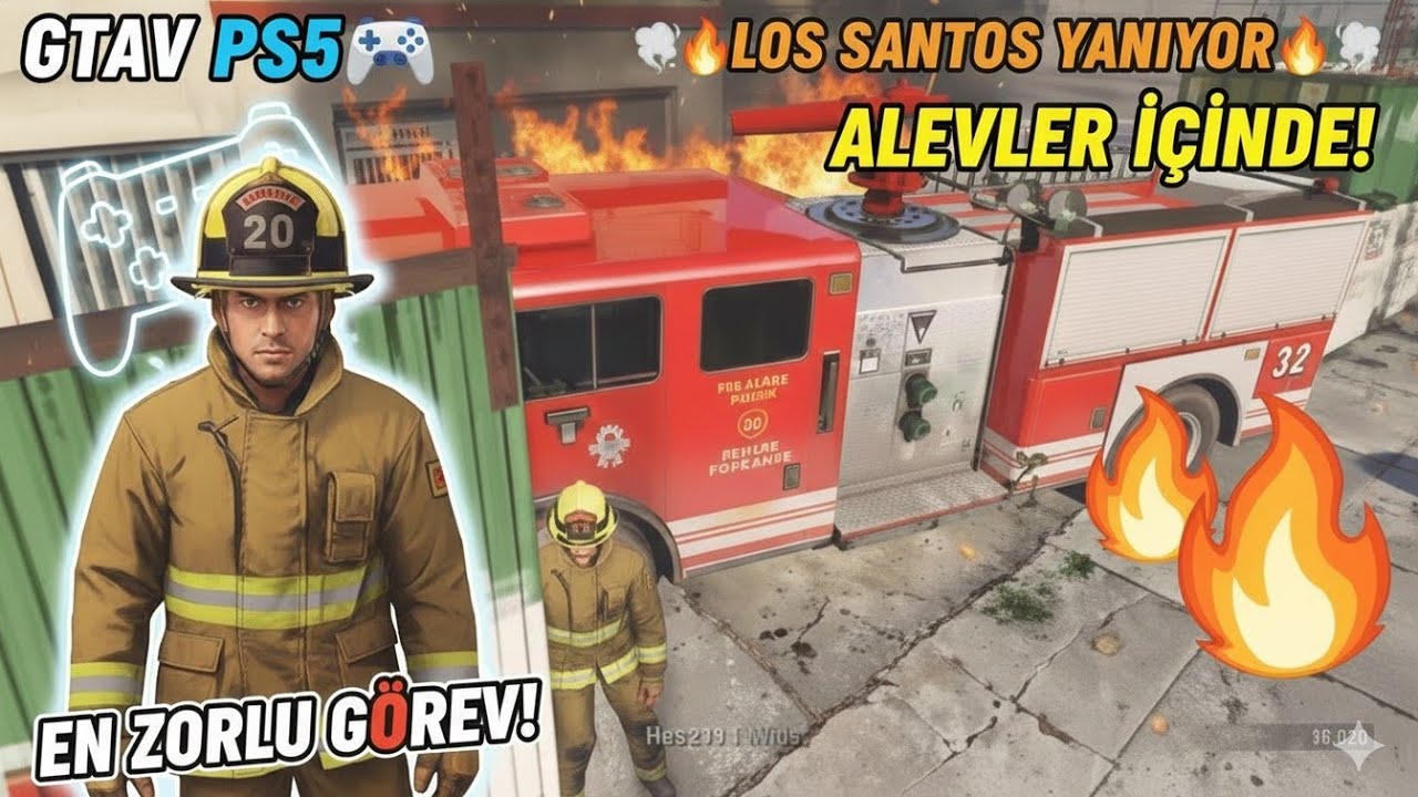 PS5🎮🔥GTAV🚀ŞEHİR ALEVLER İÇİNDE!!! İN LOS SANTOS 