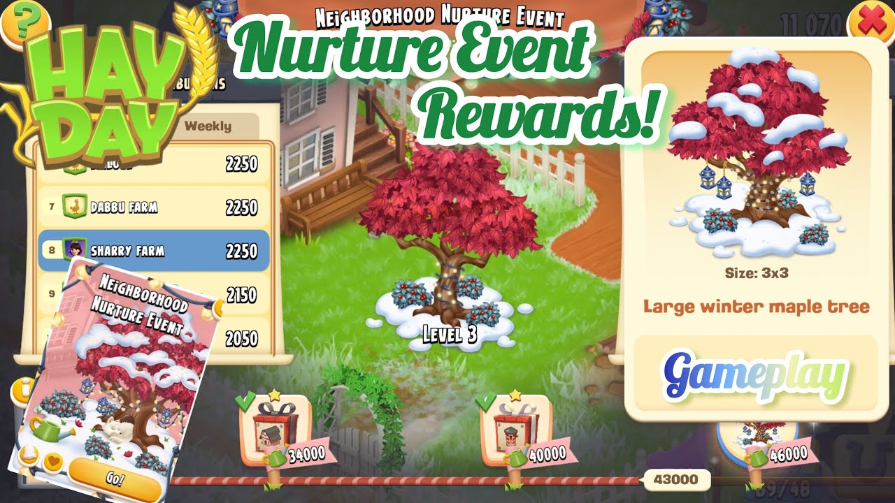 Neighbourhood Nurture Event Rewards Claimed 🌲 | Hay Day Gameplay