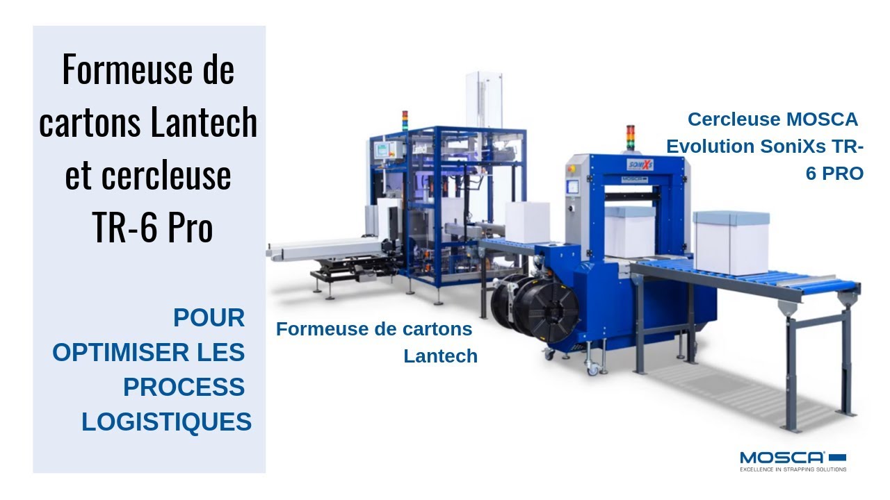 Formeuse de cartons et cercleuse TR-6 PRO | Mosca Emballage